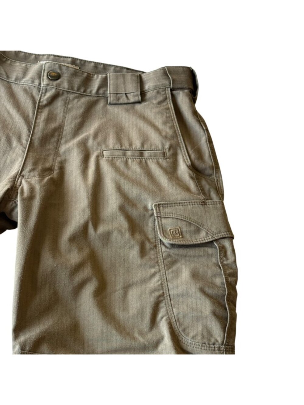 5.11 Tactical Men's Pants 34 x32 Ripstop Cargo Dark Khaki Design Multi-Pocket - Picture 12 of 15
